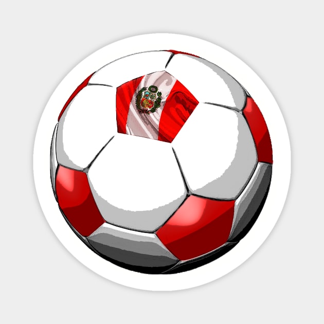 Peru Soccer Magnet by asaiphoto